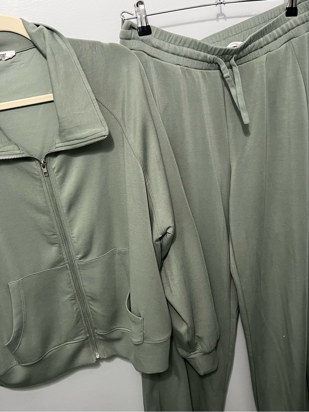 Double Zero Women's Two-Piece Track Set in Sage